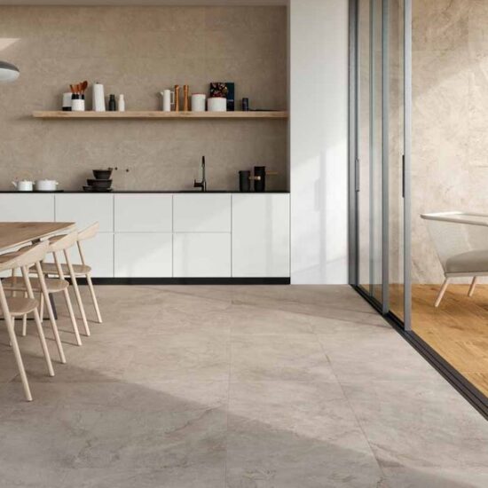 Il grès antibatterico che unisce il legno alla pietra