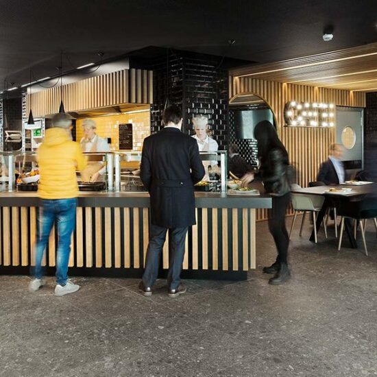 Kilometro Rosso: il gres disegna gli spazi di lavoro del futuro