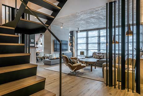 Un attico in Spagna come esempio di progettazione contemporanea in montagna