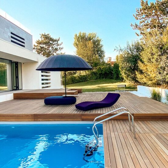 Una moderna villa su palafitta